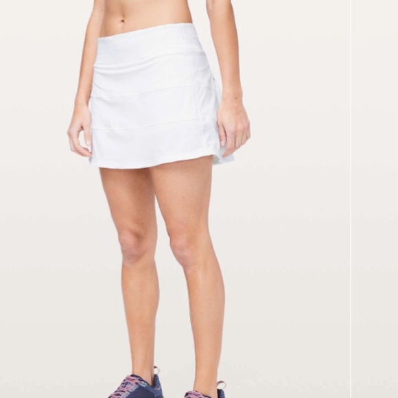 Lululemon Pace Rival Skirt (Tall) *4-way Stretch 15" White Size 4 - Picture 2 of 4